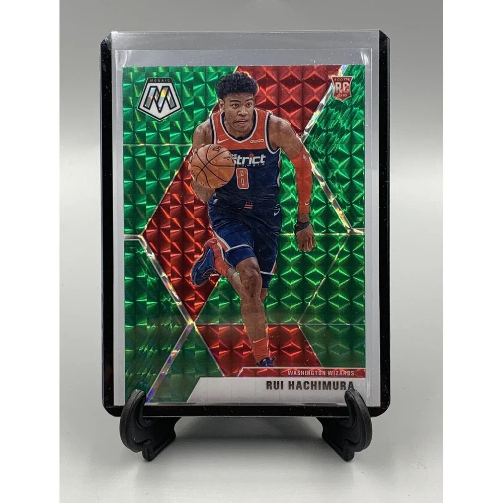 2019 Panini Green Mosaic Prizm Rui Hachimura Rookie RC #231, Washington Wizards!